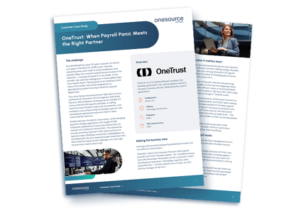 image of a case study discussing how Onetrust uses OSV to managed their payroll