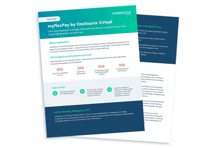 image of a data sheet covering myFlexPay by OSV